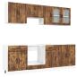 Preview: 8-tlg. Küchenschrank-Set Kalmar Räuchereiche Holzwerkstoff