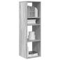 Preview: ARDEBO.de - Bücherregal Grau Sonoma 34x31x112 cm Holzwerkstoff