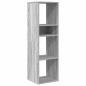 Preview: Bücherregal Grau Sonoma 34x31x112 cm Holzwerkstoff