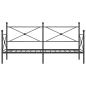 Preview: ARDEBO.de - Tagesbett ohne Matratze Schwarz 75x190 cm Stahl