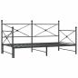 Preview: Tagesbett Ausziehbar ohne Matratze Schwarz 107x203 cm Stahl