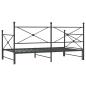 Preview: Tagesbett Ausziehbar ohne Matratze Schwarz 107x203 cm Stahl