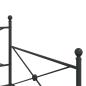 Preview: Tagesbett Ausziehbar ohne Matratze Schwarz 107x203 cm Stahl