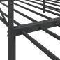 Preview: Tagesbett Ausziehbar ohne Matratze Schwarz 107x203 cm Stahl