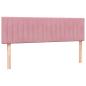 Preview: Boxspringbett mit Matratze Rosa 140x210 cm Samt