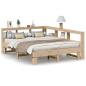 Preview: Massivholzbett mit Regal ohne Matratze 140x200 cm Kiefer