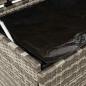 Preview: Gartentruhe mit Rollen Grau 160x55x75 cm Poly Rattan