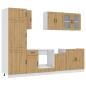 Preview: 8-tlg. Küchenschrank-Set Kalmar Artisan-Eiche Holzwerkstoff