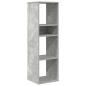 Preview: Bücherregal Betongrau 34x31x112 cm Holzwerkstoff