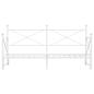 Preview: Tagesbett Ausziehbar ohne Matratze Weiß 90x190 cm Stahl