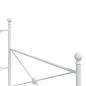 Preview: Tagesbett ohne Matratze Weiß 100x190 cm Stahl