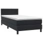 Preview: Boxspringbett mit Matratze Schwarz 90x210 cm Samt