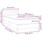 Preview: Boxspringbett mit Matratze Schwarz 90x210 cm Samt