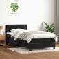 Preview: Boxspringbett mit Matratze Schwarz 90x210 cm Samt