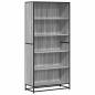 Preview: Bücherregal Grau Sonoma 80,5x35x170,5 cm Holzwerkstoff