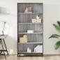 Preview: Bücherregal Grau Sonoma 80,5x35x170,5 cm Holzwerkstoff