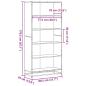Preview: Bücherregal Grau Sonoma 80,5x35x170,5 cm Holzwerkstoff
