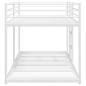 Preview: Etagenbett ohne Matratze Weiß 100x200 cm Stahl