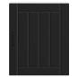 Preview: Küchen-Hängeschrank Lucca Schwarz Holzwerkstoff