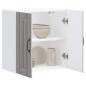 Preview: ARDEBO.de - K?chen-H?ngeschrank Lucca Grau Sonoma Holzwerkstoff