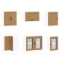 Preview: 11-tlg. Küchenschrank-Set Lucca Artisan-Eiche Holzwerkstoff