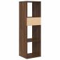 Preview: Bücherregal Braun Eichen-Optik 34x31x112 cm Holzwerkstoff