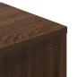 Preview: Bücherregal Braun Eichen-Optik 34x31x112 cm Holzwerkstoff