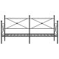 Preview: Tagesbett ohne Matratze Schwarz 80x200 cm Stahl