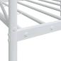 Preview: Tagesbett ohne Matratze Weiß 75x190 cm Stahl