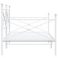 Preview: Tagesbett ohne Matratze Weiß 107x203 cm Stahl