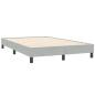 Preview: Boxspringbett mit Matratze Hellgrau 120x210 cm Samt