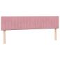 Preview: Boxspringbett mit Matratze Rosa 180x210 cm Samt