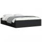 Preview: Bettgestell Schwarz 140x190 cm