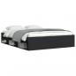Preview: Bettgestell Schwarz 140x190 cm