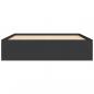 Preview: Bettgestell Schwarz 140x190 cm