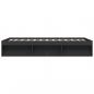 Preview: Bettgestell Schwarz 140x190 cm
