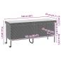 Preview: Gartentruhe mit Rollen Braun 160x55x75 cm Poly Rattan