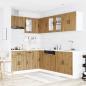 Preview: 11-tlg. Küchenschrank-Set Lucca Artisan-Eiche Holzwerkstoff