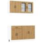 Preview: 4-tlg. Küchenschrank-Set Kalmar Artisan-Eiche Holzwerkstoff