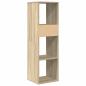 Preview: Bücherregal Sonoma-Eiche 34x31x112 cm Holzwerkstoff