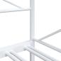 Preview: Tagesbett Ausziehbar ohne Matratze Weiß 90x200 cm Stahl