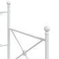 Preview: Tagesbett Ausziehbar ohne Matratze Weiß 90x200 cm Stahl