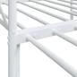 Preview: Tagesbett Ausziehbar ohne Matratze Weiß 90x200 cm Stahl