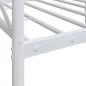 Preview: Tagesbett ohne Matratze Weiß 90x200 cm Stahl
