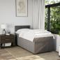 Preview: Boxspringbett mit Matratze Taupe 100x200 cm Stoff