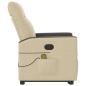 Preview: Massagesessel mit Aufstehhilfe Creme Stoff