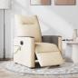 Preview: Massagesessel Elektrisch Creme Stoff