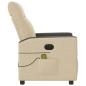 Preview: Massagesessel Elektrisch Creme Stoff