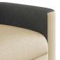 Preview: Massagesessel Elektrisch Creme Stoff