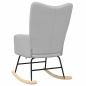 Preview: Schaukelstuhl Wolkengrauer Stoff